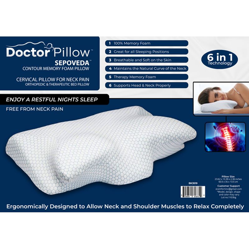 Dr. Pillow Sepoveda Contour Memory Foam Pillow, 4 of 5