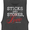 Juniors Womens Pirates of the Caribbean: Curse of the Black Pearl Sticks and Stones Love Festival Muscle Tee - 2 of 4