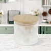 Unique Bargains with Bamboo Lid Decorative Jars Wood Color Clear 1Pc - 2 of 4