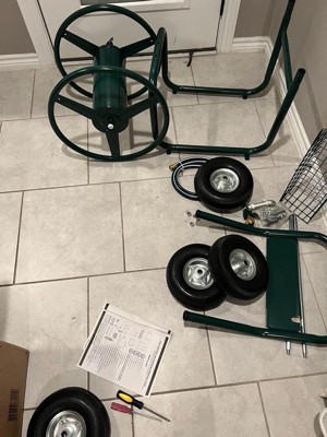 Liberty Garden Products 4 Wheel Hose Reel Cart Holds Up To 350