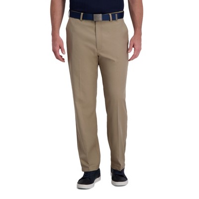 Haggar Men's Cool Right Classic Fit Flat Front Performance Pant 34