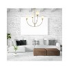 Elegant Lighting Nyomi 36-Inch Black Chandelier with Sculptural Frame - 2 of 4