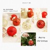COZONY 25 Pcs Clear Shatterproof Christmas Ornament Balls, 2.4" PET Painted Xmas Tree Decorations for Holiday & Wedding Decor - 4 of 4