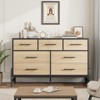 7-Drawer Dresser for Bedroom, 52" Wide Freestanding Wooden Chest, Closet Storage Organizer for Living Room, Hallway, or Entryway - 3 of 4