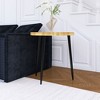 Kumasinova 20.5" Modern Side Table with Recessed Tabletop,Premium MDF End Table with Metal Legs for Living Room&Balcony,Easy to Assemble - 4 of 4