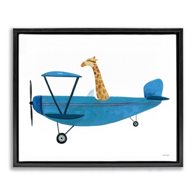 Stupell Industries Giraffe Pilot in Airplane, 21" x 17"