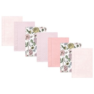 Luvable Friends Hudson Baby Flannel Burp Cloths 7pk Set - 1 of 2