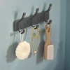 Unique Bargains Wall Mount Coat Rack with Hooks Used for Hanging Hat Towel Bathrooms - 2 of 4
