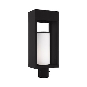 Livex Lighting Bleecker 1 - Light Post Light in  Black - 1 of 2