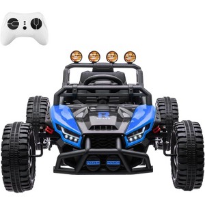 Jojoka 24V Ride On UTV Toys for Big Kids,2x130W Powerful Electric Car w/ Remote Control,4 Shock Absorbers,LED Lights,Music - 1 of 4