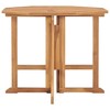 vidaXL Folding Patio Dining Table 35.4 inches x35.4 inches x29.5 inches  Solid Teak Wood - 2 of 4