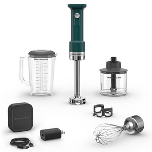 KitchenAid Go Cordless Hand Immersion Blender with Accessories Shaded Palm battery included - Hearth & Hand™ with Magnolia: 1 Speed, Plastic - 1 of 4