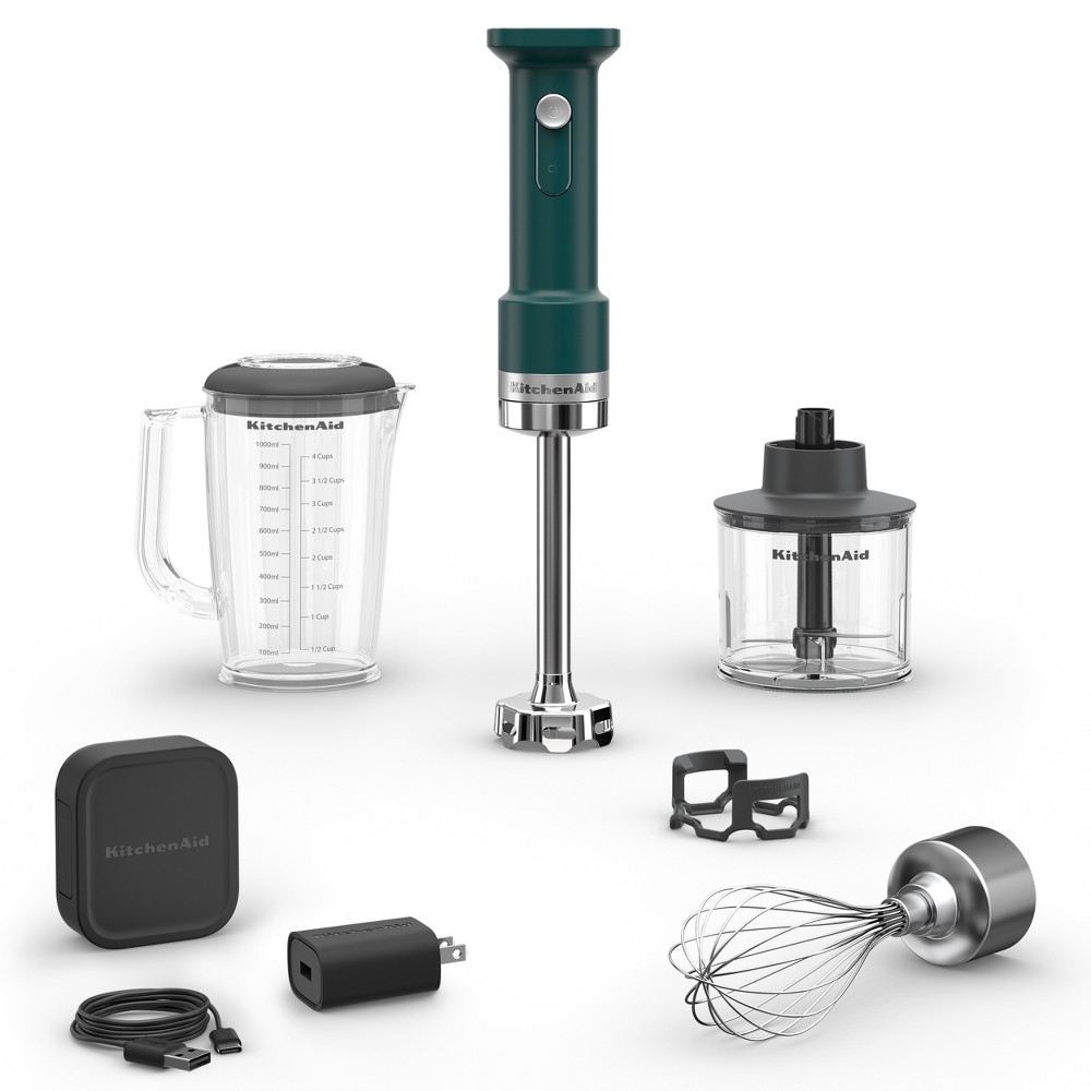 Photos - Mixer KitchenAid Go Cordless Hand Immersion Blender with Accessories Shaded Palm battery included - Hearth & Hand™ with Magnolia: 