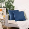 Unique Bargains Velvet Modern Solid Couch Sofa Home Decorative Pillow Covers 2 Pcs - 2 of 4