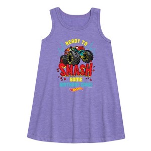 - Hot Wheels - Ready To Smash Cake Graphic Sleeveless Aline Dress - 1 of 2