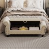 NicBex Modern Upholstered Nails Tufted Ottoman Bench with Storage,Button Tufted Storage Ottoman for Living Room - 3 of 4