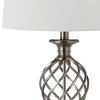 Lattice Urn Table Lamp - 26.75 Inch Height - LIT4316 - Silver - Safavieh - 4 of 4