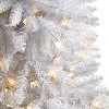 Nearly Natural 4-ft Slim White Artificial Christmas Tree with 100 Warm White LED Lights and 293 Bendable Branches - 3 of 4