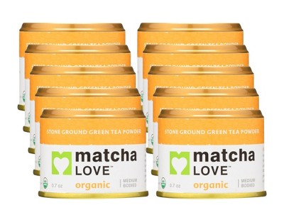 Matcha Love Green Powder Medium Bodied Tea - Case of 10/0.7 oz