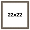 PosterPalooza | Square Weathered Black Picture Frame - UV Acrylic, Foam Board Backing, Hanging Hardware - 2 of 4