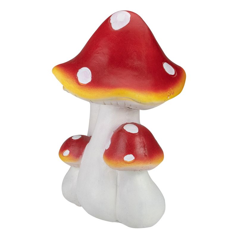 Northlight 16.75" White and Red Hand Painted Mushrooms Outdoor Garden Decor, 3 of 6