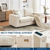 70" Oversized Cloud Couch, 93 Pounds Mid Century Chenille Sofa, No Assembly Required & Deep Seat,with USB Charging Ports & Side Pockets - 3 of 4