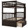 PAGED Twin over Twin Bunk Bed Modern Simple Pine Bed Frame with 2 Drawers, Guardrail and Ladder for Bedroom - 3 of 4