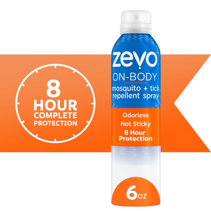 Zevo On Body Aerosol Personal Repellents and Bug Sprays - 6oz, 1 of 14