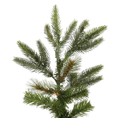 84" Green Fir Artificial Christmas Tree with Natural Wood Trunk