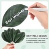 Unique Bargains Artificial Green Magnolia Leaf with Stem for DIY 10 Pcs - 4 of 4