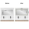 Amanti Art Mirror Makeover Bathroom Mirror Frame Border Kit - Fully Assembled Peel and Stick Frame - Mirror NOT Included - Flair Trim - 4 of 4