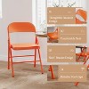 homfan  Meta lFolding Chairs Portable Kitchen Chair Foldable ，350lb Weight - 4 of 4