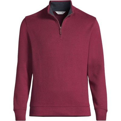Lands' End Men's Bedford Rib Quarter Zip Sweater
