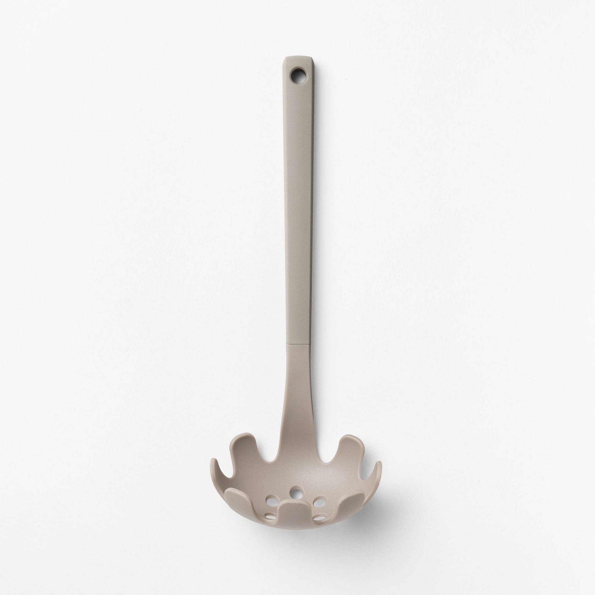 Soft Grip Nylon Pasta Spoon Gray - Figmint™
