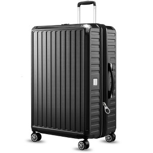 LUGGEX Checked Large 28 Inch Luggage with Spinner Wheels, PC Expandable Hard Shell Suitcases - 1 of 4