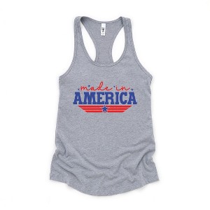 Simply Sage Market Women's Made In America Stripes Racerback Tank - 1 of 4