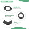Unique Bargains Wall Split Flange Self-Adhesive Plumbing Cover Plates ABS Faucet Escutcheons 2 Pcs - 2 of 4