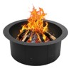 Aoodor 36 Inch Metal Fire Pit Ring;
Large Portable Outdoor Firepit for Backyard, Camping, Patio, Bonfire Wood Burning - 2 of 4