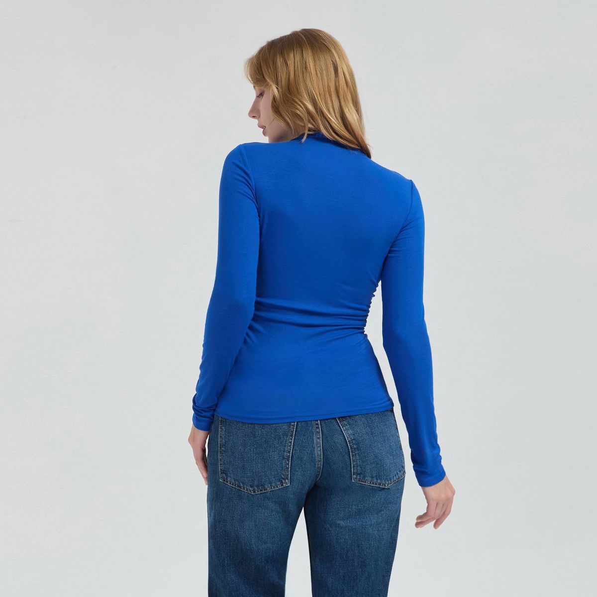 Women's Long Sleeve Mock Turtleneck Top - A New Day™ - thumbnail 5