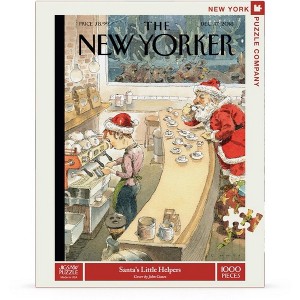 New York Puzzle Company Santa's Little Helpers 1000 Piece Puzzle - 1 of 4