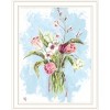 HomeRoots Flourish White Framed Print Wall Art - 4 of 4