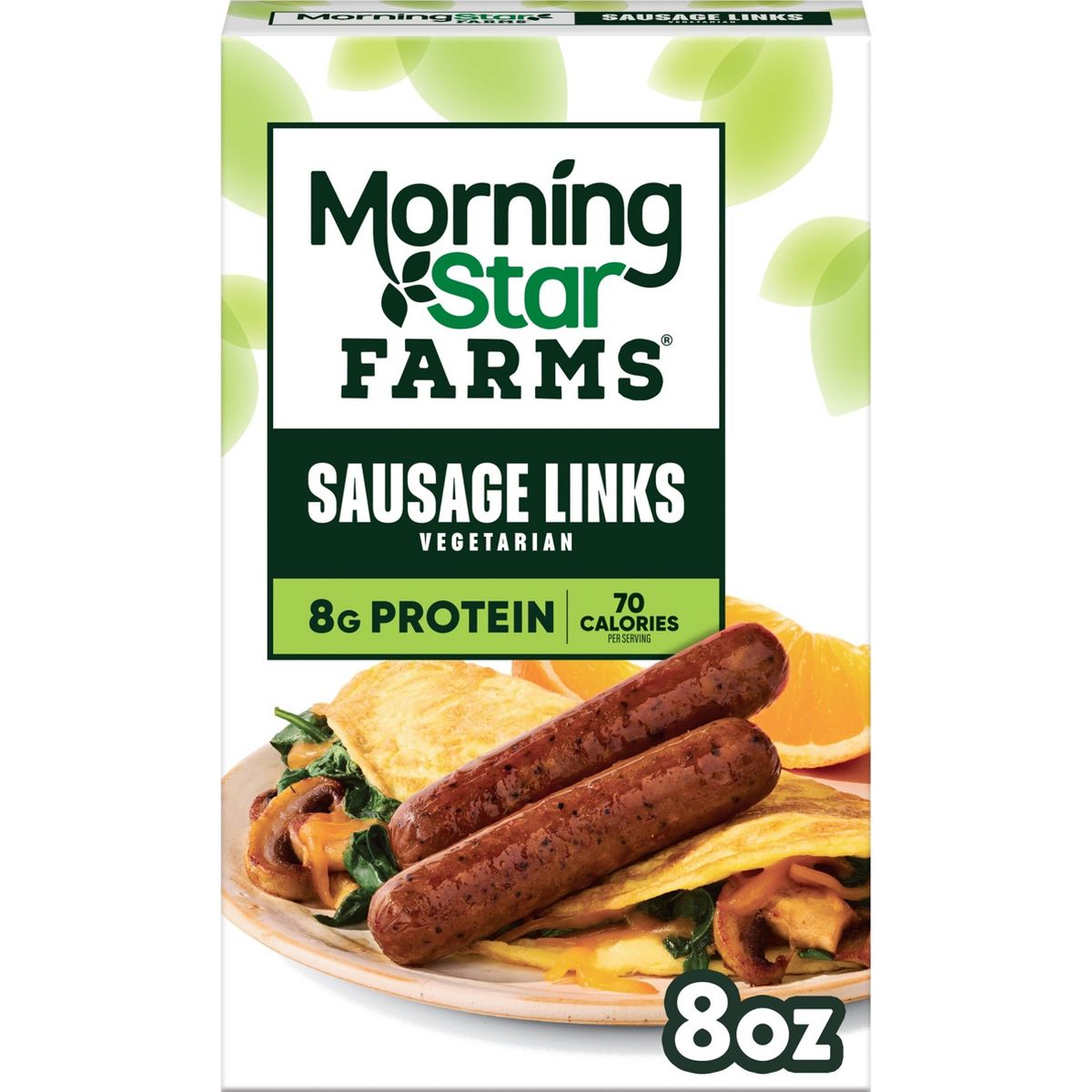 MorningStar Farms Breakfast Veggie Sausage Links Original - Frozen - 8oz