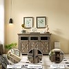 NicBex TV Stand for 65 Inch TV with Round Metal Knobs,TV Entertanment Center with 3 Glass Doors Cabinet,TV Console Table for Living Room - 4 of 4