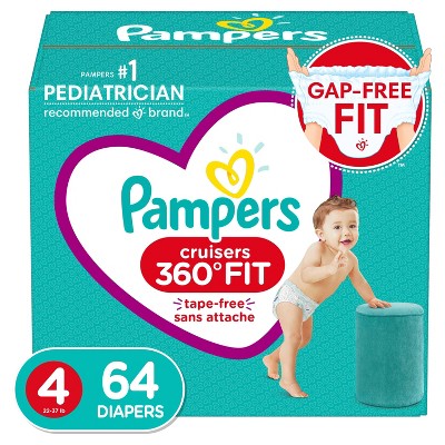 Pampers Cruisers 360 Diapers Super Pack - Size 4 - 64ct