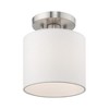 Livex Lighting Meridian 1 - Light Semi-Flush Mount in  Brushed Nickel - 2 of 4