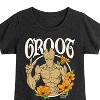 Girls' - Marvel - Guardians of the Galaxy Groot Peace Flowers Fitted Short Sleeve Graphic T-Shirt - 2 of 4