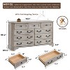 SinCiDo Farmhouse Drawers Dresser, Rustic Wood Chest of Drawers w/Natural Texture, Vintage Storage Dressers Organizer for Bedroom & Living Room - 2 of 4