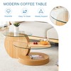 Dexmalle Modern and Practical Double-Deck Round Table - 4 of 4
