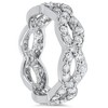 Pompeii3 1 cttw Diamond Infinity Eternity Wedding Anniversary Ring 14K White Gold - 2 of 4