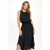 WEST K Women's Viviana Flowy Smocked-Wasit Satin Tank Midi Dress - 4 of 4